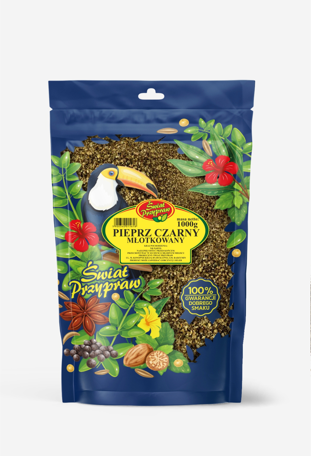 pieprz czarny młotkowany 1000g